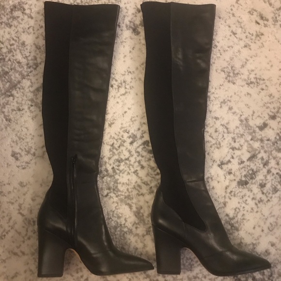Sam Edelman Over the Knee Black Boots, Size 10. - Picture 1 of 3